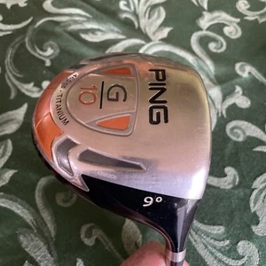 PING G10 9° 460cc TITANIUM DRIVER / TFC 129 D REG. FLEX GRAPHITE SHAFT RH - Picture 1 of 10
