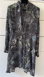 EDUN LONG SLEEVE PURE SILK ANIMAL PRINT MINI DRESS, size XS - Picture 1 of 9