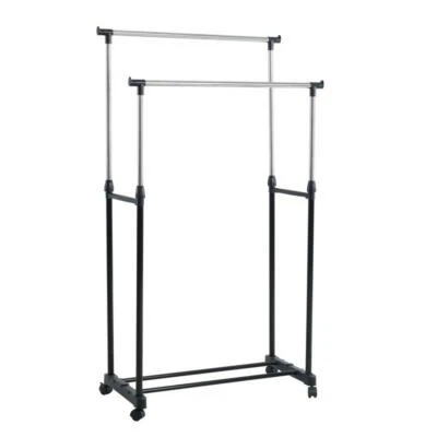 ESTEXO Kleiderständer Wäscheständer Garderobenständer 80 cm Breite Rollenständer mobil