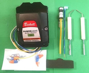Beckett Powerlight ADC Oil Burner 12 Volt Transformer AND Electrode Kit 5218301U - Picture 1 of 5