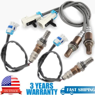 4PCS Up+Down Oxygen Sensor For 2008 2009 2010 Chevrolet Silverado 2500HD 3500HD - Image 1 of 4