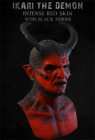Casque facial en latex diable rouge tête ballon démon fête accessoires de cosplay Halloween 
