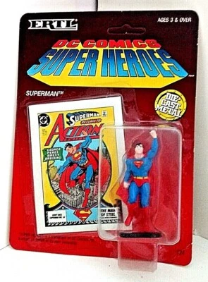 Vintage Ertl DC Comics Supermanl Super Heroes - Mint in Mint Pack Ex Shop Stock. - Image 1 of 2