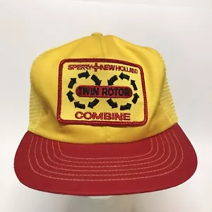 Sombrero de camionero vintage Sperry New Holland doble rotor parche combinado - Imagen 1 de 10