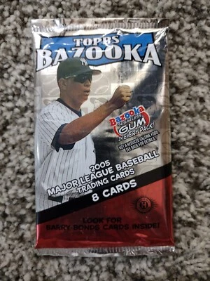 2005 Topps Bazooka MLB Baseball Trading Cards Blister Single Pack - Image 1 of 2
