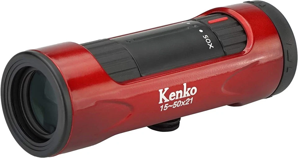 Kenko Monoculars Ultra View I 15~50×21 15~50x 21mm aperture Zoom type Red 429075 - Image 1 of 4