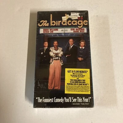 The Birdcage (VHS, 1996) Robin Williams Gene Hackman Nathan Lane NEW SEALED - Image 1 of 4