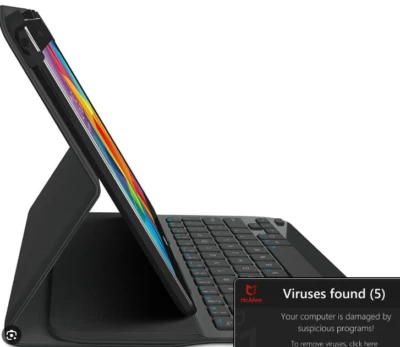 New Logitech Ultrathin Keyboard Folio for Samsung Galaxy Tab 4 10.1 (920-006386) - Image 1 of 3