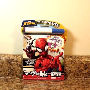 Juego de libros de actividades de tinta mágica de Marvel Spider-Man Imagine fotos NUEVO - Imagen 1 de 3