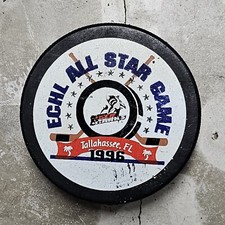 Vintage Tallahassee Tiger Sharks Hockey Puck ECHL All Star Game 1996