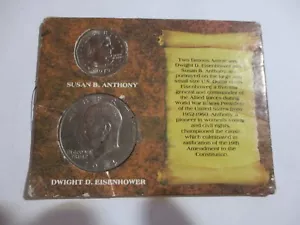 1979 Susan B Anthony Liberty One Dollar/1974 Dwight Eisenhour Collectibles-Great - Picture 1 of 7