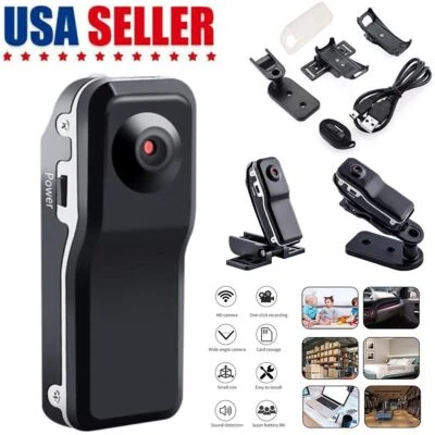 HD 1080P Video DVR Clip IR Night Cam 8-Hour Camcorder Mini Police Body Camera - Image 1 of 4