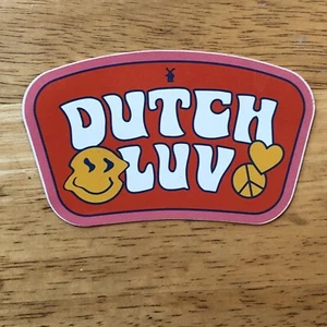 Adesivo Dutch Luv San Valentino 2021 Faccia Sorridente Dutch Bros Coffee Stickers - Foto 1 di 2