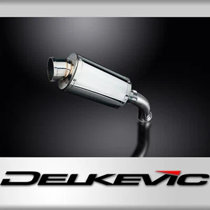 KTM 790 Duke 2018-2019 Delkevic Slip On 9" Oval Stainless Exhaust Muffler Kit - Picture 1 of 5