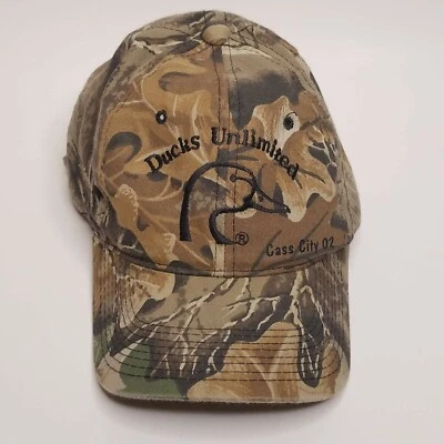 Ducks Unlimited Ball Cap/Hat Camouflage Hunting OSFM Slide Adjustable CottonPoly - Image 1 of 4