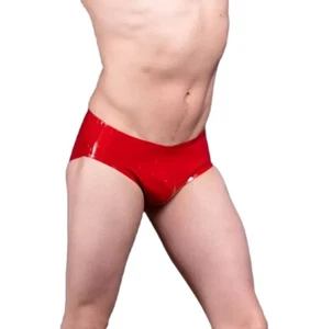 Polymorphe Latex Brief Rubber Underwear Mens Briefs Mens Latex Red 15ASTR 15A - Picture 1 of 9