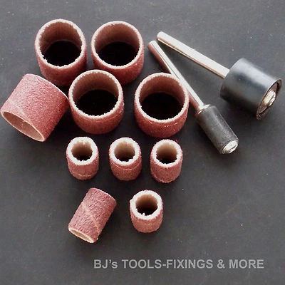 12 PCE DRUM SANDING KIT FOR OUR HOBBY TOOL DREMEL ACCESSORIES