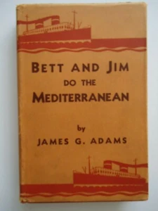 1938 signiertes Kreuzfahrt-Reisetagebuch Bett and Jim Do The Mediterranean James G. Adams - Bild 1 von 12