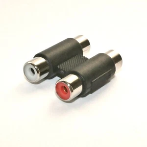 Connettore audio 2x presa RCA RCA 2x frizione adattatore chinch stereo Bu/Bu - Foto 1 di 1