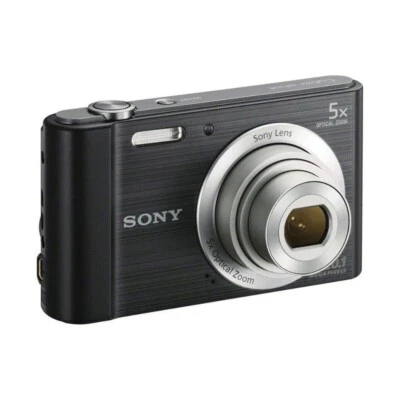 Sony Cyber-shot DSC-W800 Digital Camera 20.1 MP 5x OZ Image Stabilization Black - Image 1 of 4