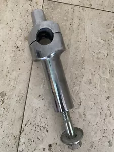 HARLEY DAVIDSON HARDDRIVE FORGED HANDLEBAR H-BAR RISER 4-1/8” STRAIGHT CHROME - Picture 1 of 6