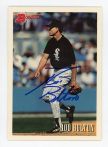SIGNED BASEBALL CARD AUTO CHICAGO WHITE SOX ROD BOLTON 1993 BOWMAN #471 - Picture 1 of 1