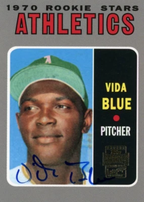 2001 Topps Archives 1970 Rookie Reprint Certified Autograph #121 Vida Blue  - Image 1 of 2