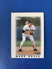 1986 Topps Major League Leaders Mini WADE BOGGS #3 Boston Red Sox Baseball