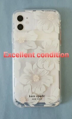  Kate Spade 保护壳 苹果 iPhone 11 Pro Max 6.5 英寸 Hollyhock 花卉  — 第 1/4 张图片