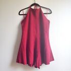 NWT Free People FP Romper Playsuit Red Knit Halter Shorts Xlarge XL