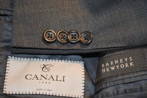 Canali Barneys New York 48R(EU) 38 US blazer gray micro pattern - Picture 1 of 19