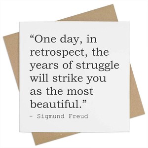 Sigmund Freud Quote Greeting Cards (GC033232)