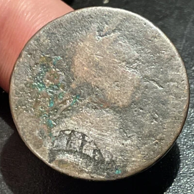 1774 Manchin's Mills George III Half Penny, Group 1 Colonial Copper Coin - Image 1 of 4