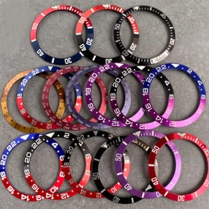 38mm black blue Red Purple Alloy bezel Insert for 40mm SUB SKX 007 mens watch - Picture 1 of 22