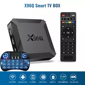 Smart TV Box X96Q 4GB + 128GB 8K Android 13.0 Quad-Core H313 HDMI 2.0 LAN WIFI - Zdjęcie 1 z 59