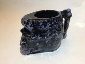 Trader Vic’s Blackbeard’s Skull Becher Black Marble Keramik Tiki Halloween NEU - Bild 1 von 9