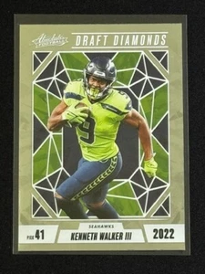 Kenneth Walker III 2024 Panini Absolute Football - Draft Diamonds Insert #DD-KWR - Picture 1 of 4