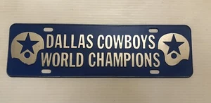 Dallas Cowboys Original 1971 World Champion Super Bowl 6 License plate - Picture 1 of 2