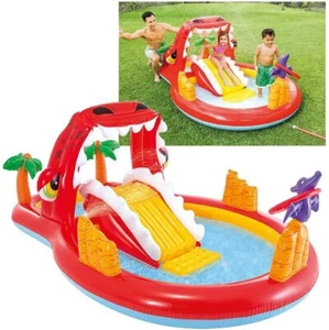 Intex Inflatable Paddling Pool Slide Fountain Play Kids Center Outdoor Garden - Picture 1 of 6
