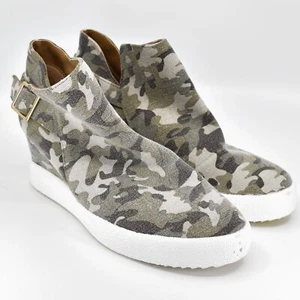 Pink Lily Women's Camouflage Camo Wedge Wedges Boots Size US 8 - Imagen 1 de 7
