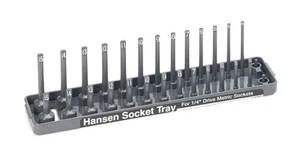 Hansen Global 1402 1/4" Dr. METRIC Socket Organizer - Picture 1 of 1