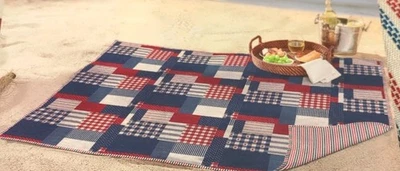 Tommy Bahama Outdoor Blanket Oversized 60x70" Reversible Waterproof USA NWT - Image 1 of 4