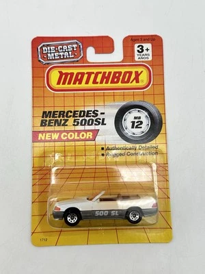 1993 年火柴盒白色 MERCEDES-BENZ 500SL 可调式 MB 38 — 第 1/2 张图片