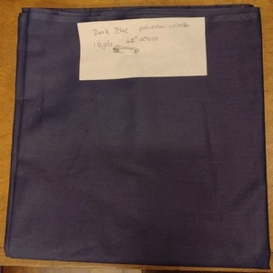 Dark Blue / Navy Cotton & Polyester Cloth 1 1/2 Yds 42" Across - Picture 1 of 4