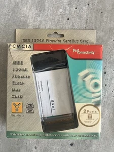 PCMCIA/CardBus 2 PORT Firewire 400Mbps IEEE-1394A Card  2002 NEW OLD STOCK - Picture 1 of 2