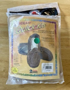 Tandy Leather Moccasin Quick Kit Adult 10 - 11 Scout Moccasin Leatherwork Kit - Picture 1 of 2