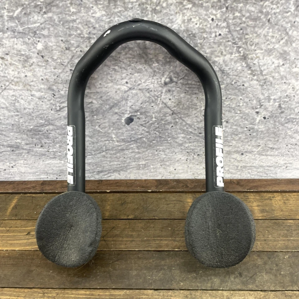 Profile Design Clip-On Aero Bars Triathlon TT Black Pads 535g Road Bike Vintage - Image 1 of 4