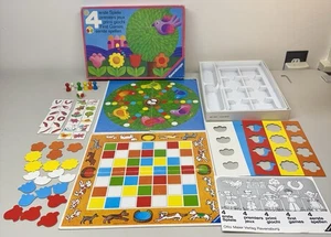 VINTAGE 4 erste Spiele KOMPLETT Ravensburger 1974 Kinder Kids Lernen Alter 3-8 - Bild 1 von 15