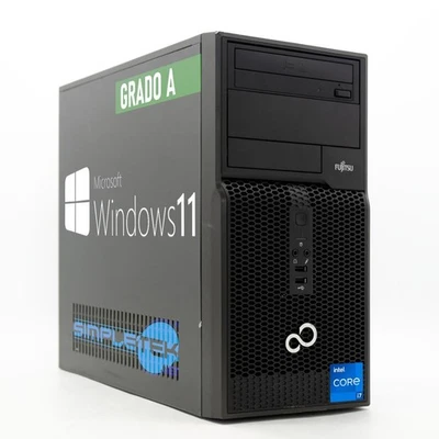 FUJITSU Esprimo P400 Core i7 Windows 11 Pro 16GB 2TB 2GB Gpu GT710 DVI VGA - Image 1 of 4