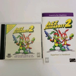 Jazz Jackrabbit 2 (Windows 95/98) – Discs & Manual NO BIG Box Vintage Pc - Picture 1 of 6
